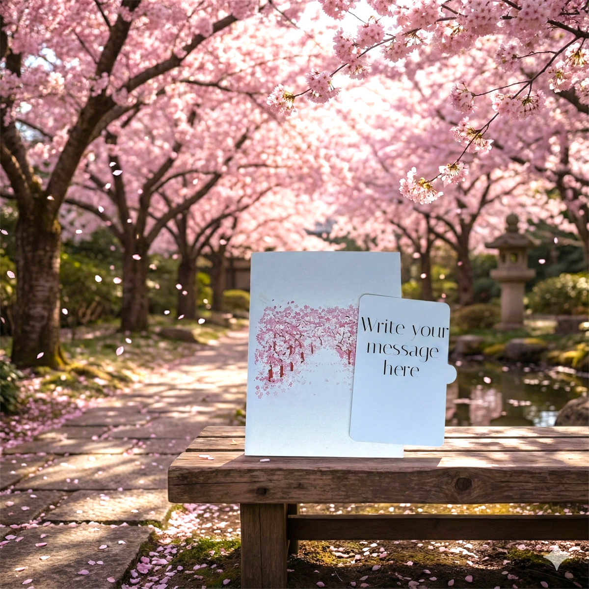 3D Cherry Blossom Street Pop Up Card | PopOra