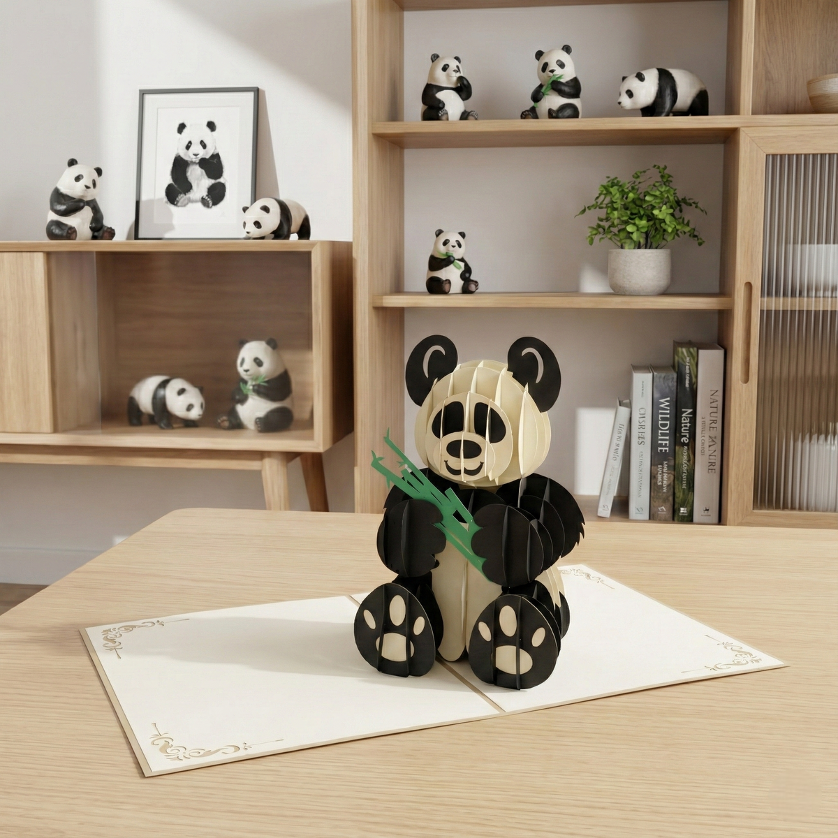 3D Panda Pop Up Birthday Card | PopOra