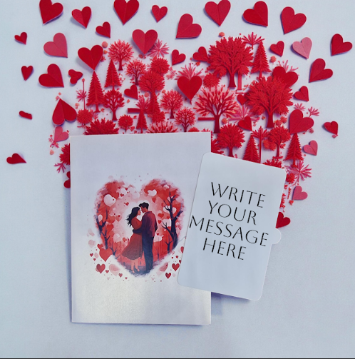3D Couple Under Love Tree Pop Up Card | PopOra