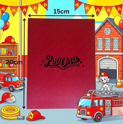 3D Fire Engine Pop Up Birthday Card | PopOra