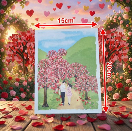 3D Heart Tree Pop Up Romantic Card | PopOra