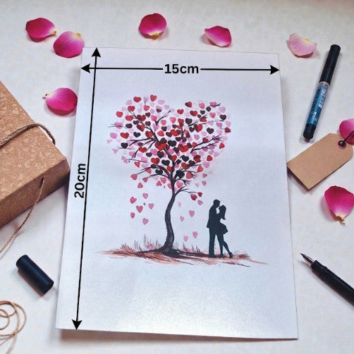 3D Heart Tree Pop Up Card for Couples | PopOra