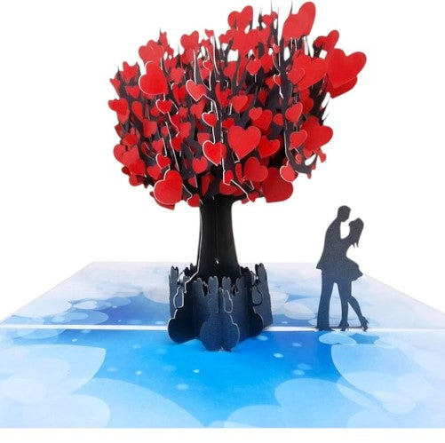3D Heart Tree Pop Up Card for Couples | PopOra