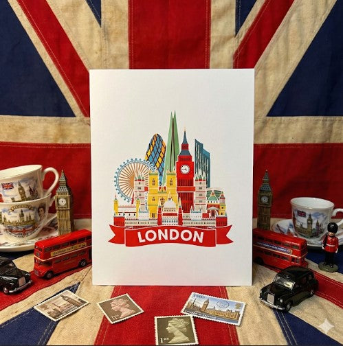 3D London Pop Up Card | UK Landmark Card | PopOra