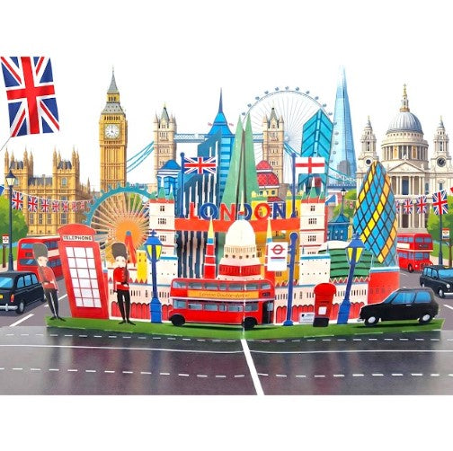 3D London Pop Up Card | UK Landmark Card | PopOra
