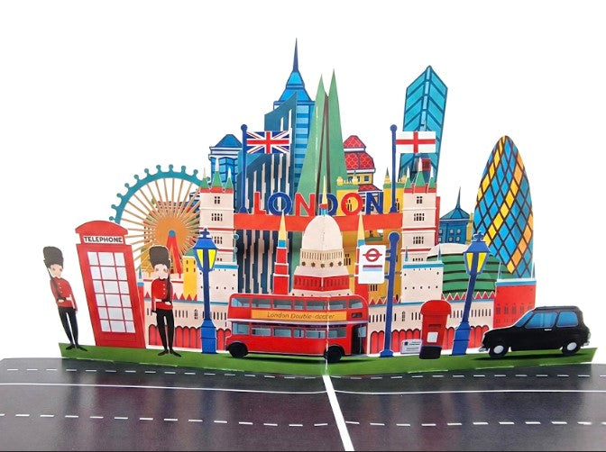 3D London Pop Up Card | UK Landmark Card | PopOra