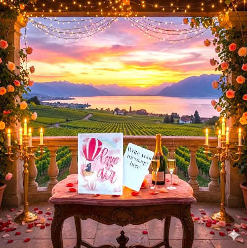3D Love Is In The Air Pop Up Card | PopOra