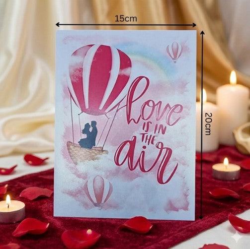 3D Love Is In The Air Pop Up Card | PopOra