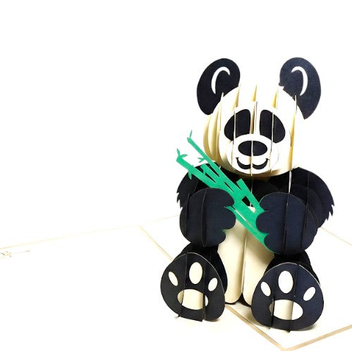 3D Panda Pop Up Birthday Card | PopOra