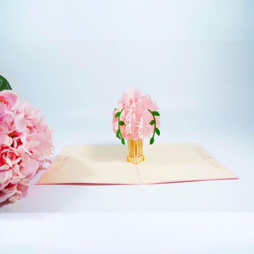 3D Rose Bouquet Pop Up Flower Card | PopOra