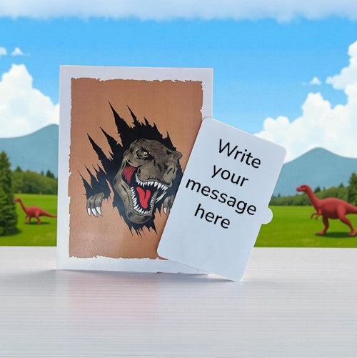 3D T-Rex Dinosaur Pop Up Birthday Card | PopOra
