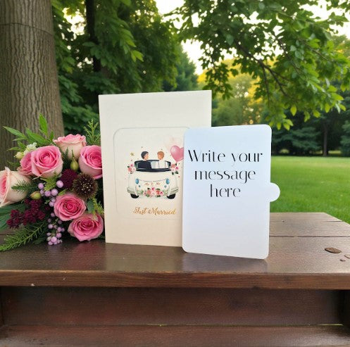 3D Mr & Mr Wedding Car Pop Up Card | PopOra