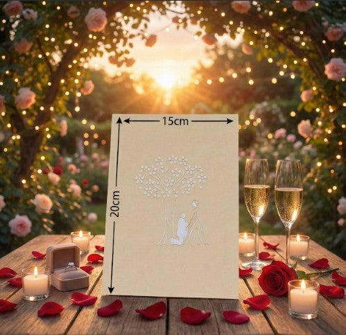 3D Romantic Couple Pop Up Card | PopOra
