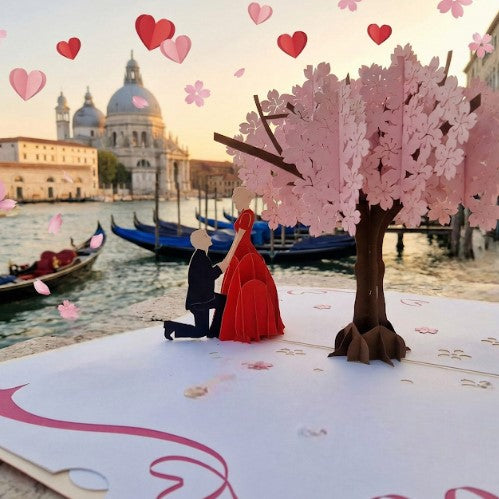 3D Romantic Couple Pop Up Card | PopOra