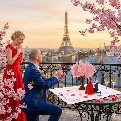 3D Romantic Couple Pop Up Card | PopOra