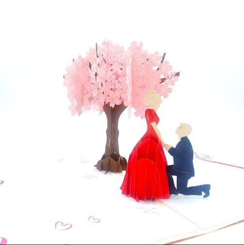 3D Romantic Couple Pop Up Card | PopOra