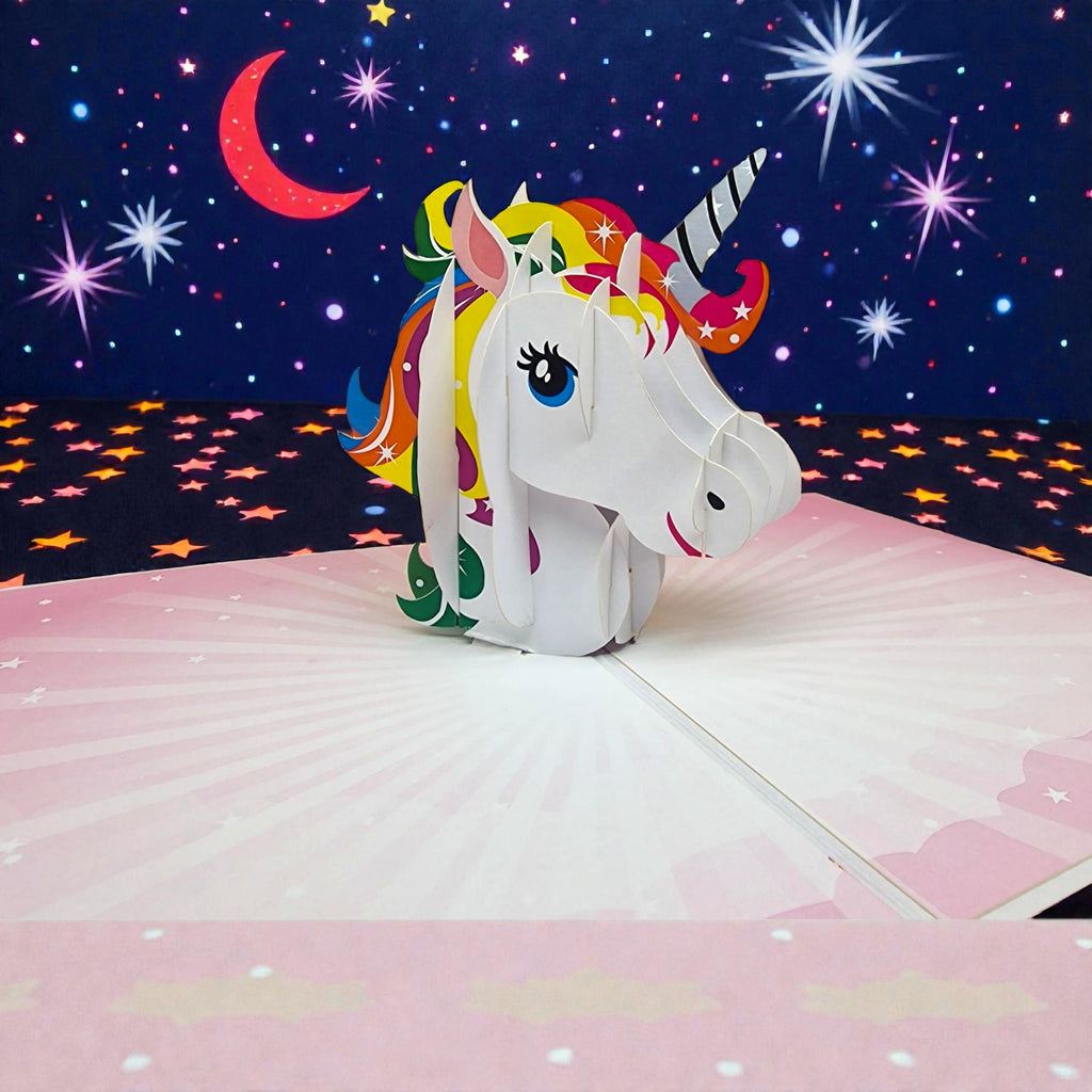 3D Unicorn Pop Up Birthday Card for Girls | PopOra